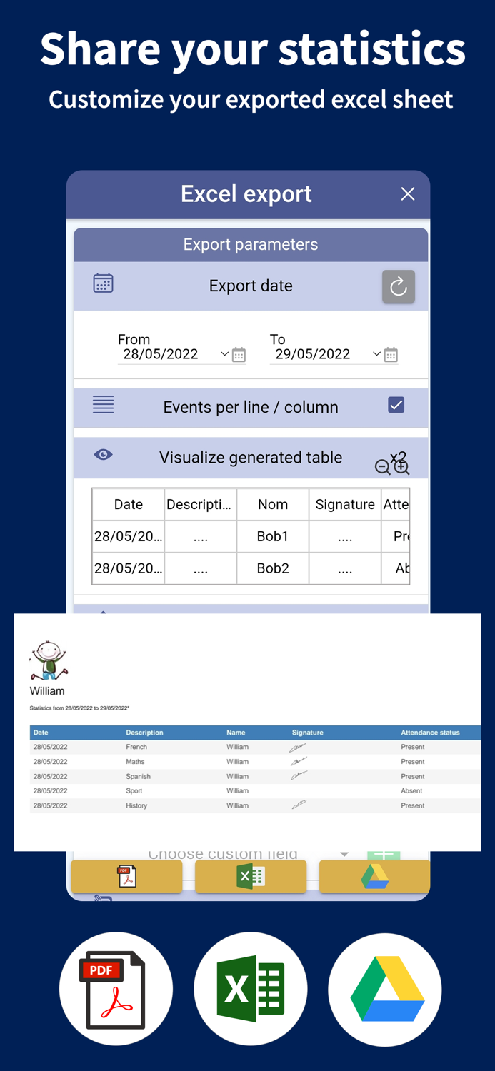Attendy - Attendance register