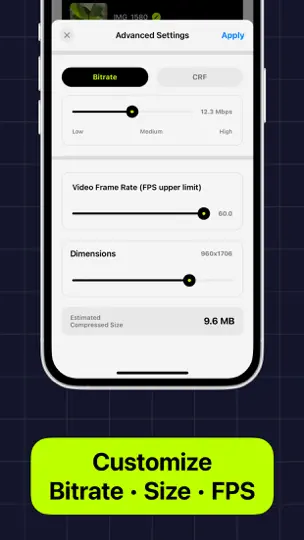 Capture d'écran de Compress: Video Compressor sur iPhone 4