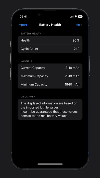 BAST: Battery Status Screenshot