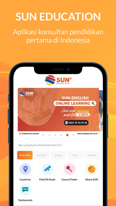 SUN Education Group Screenshot