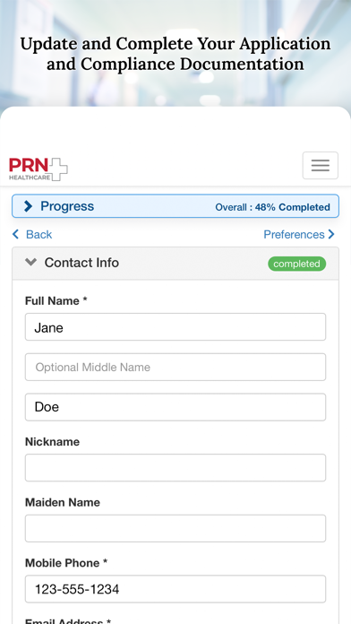 PRN Healthcare Screenshot