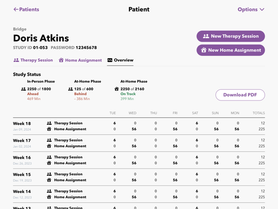 RESTORE Therapy app screenshot 2