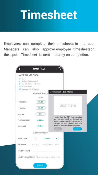 Work Tracker - Yourecruit Screenshot