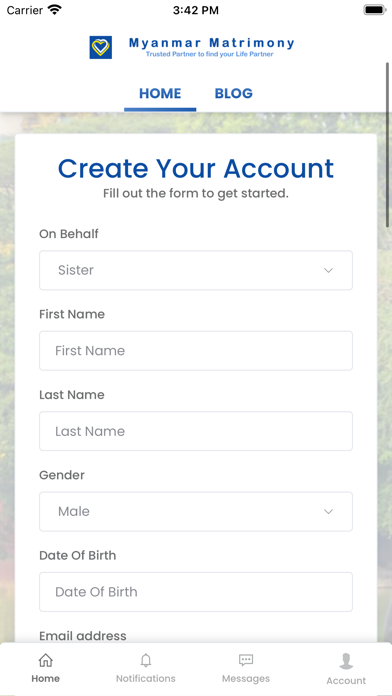 Myanmar Marriage App Screenshot