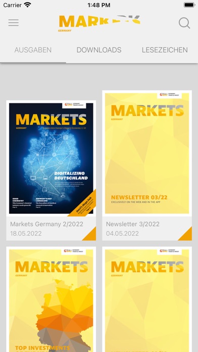 Markets Germany Screenshot
