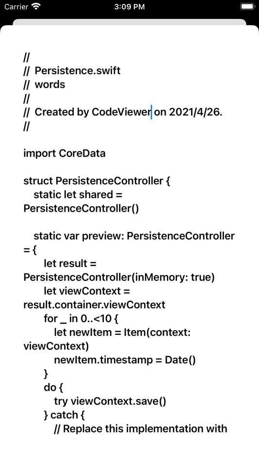 CodeViewer - 代码查看工具 - 1.1.1 - (iOS)