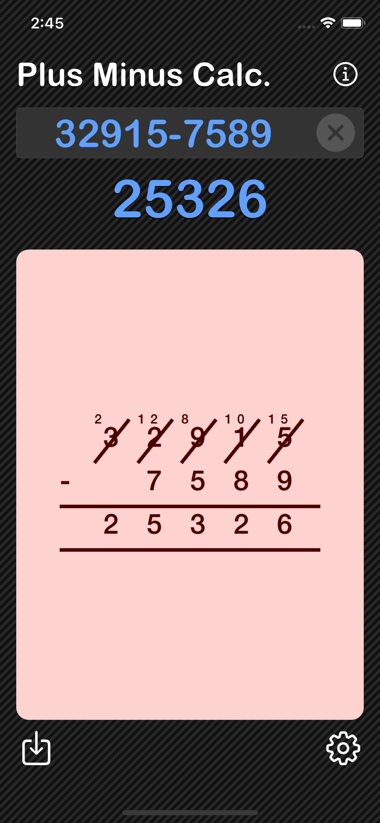 Plus Minus Calculator