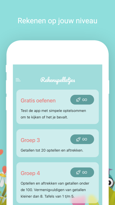 Rekenspelletjes groep 3 t/m 5 Screenshot