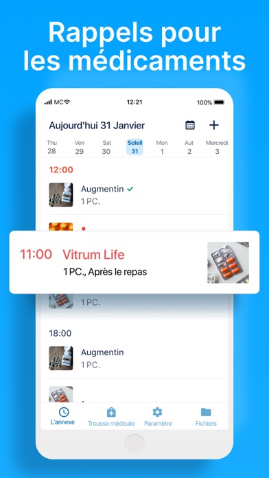 Screenshot #2 pour Rappel & Réveil de Médicament