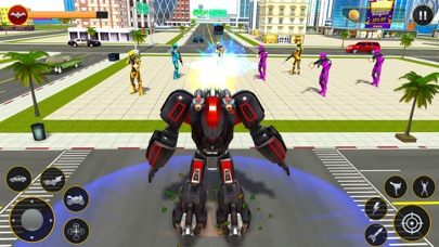 Flying Bat Car Robot Games Screenshot