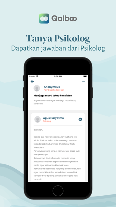 Qalboo: Islamic Wellbeing App Screenshot