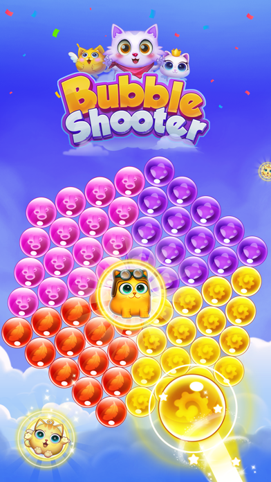 Bubble Shooter: Cat Pop Game Screenshot
