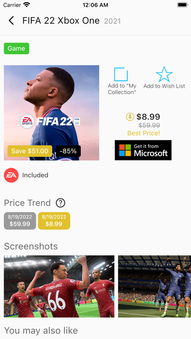 CheapCharts Games Screenshot
