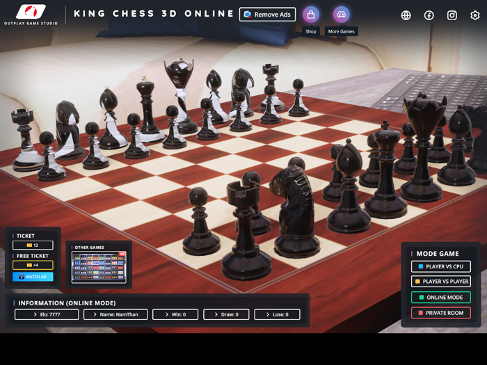 King Chess 3D Online