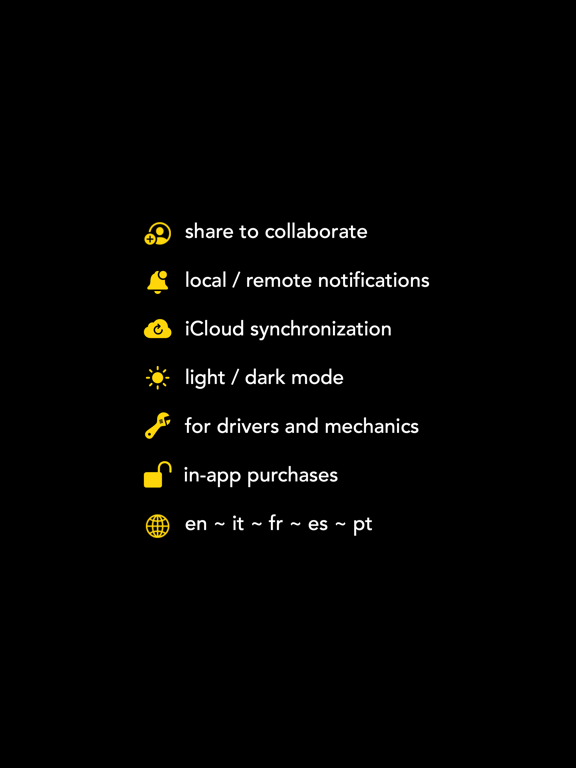 Vehicles Cloud iPad screenshot 5 - Productivity app