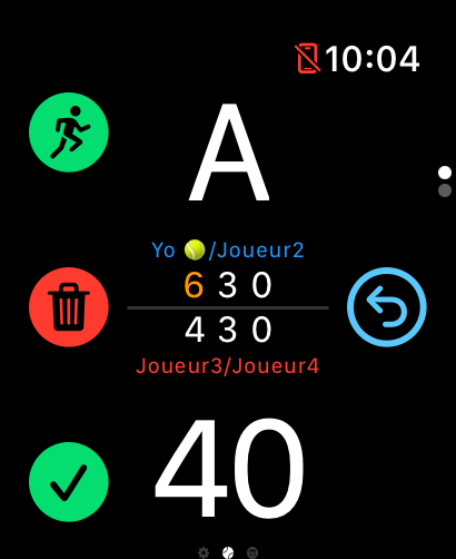 iWatch Padel – Score Facile