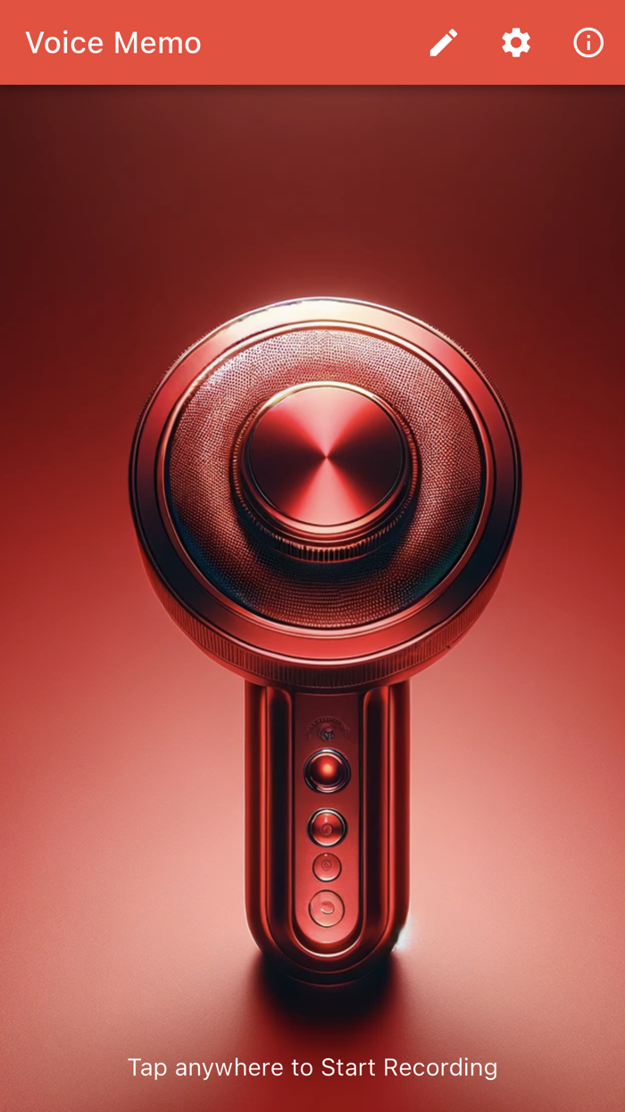 One Tap Voice Memo AI