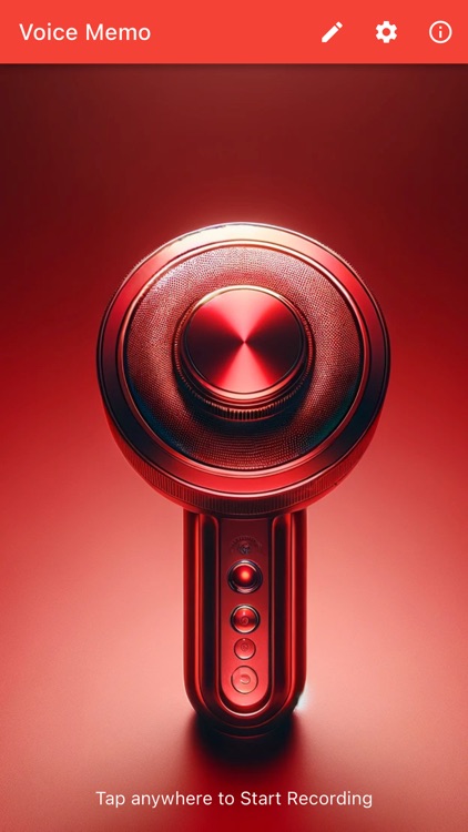 One Tap Voice Memo AI