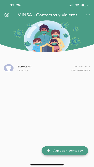 CONTACT COVID Screenshot