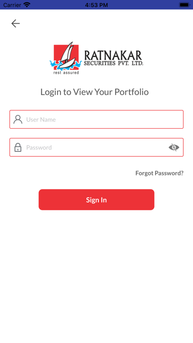 Ratnakar Wealth Management Screenshot