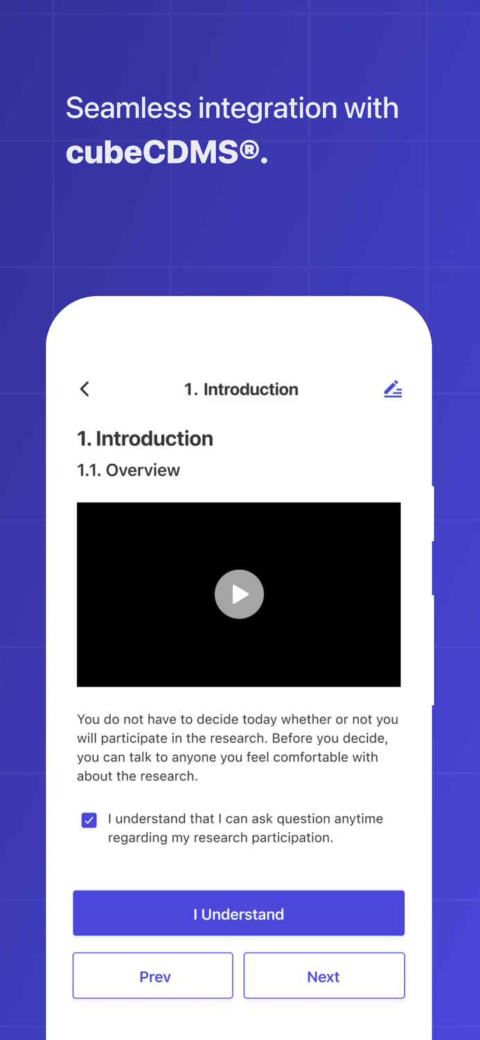 cubeCONSENT 3.0 - For Site INV