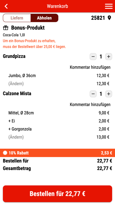 Pizza Express Bredstedt Screenshot