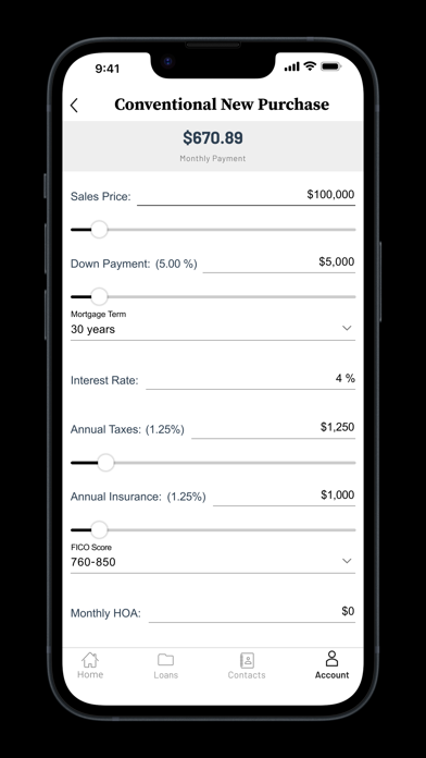 First Financial Bank Mtg Loan Screenshot