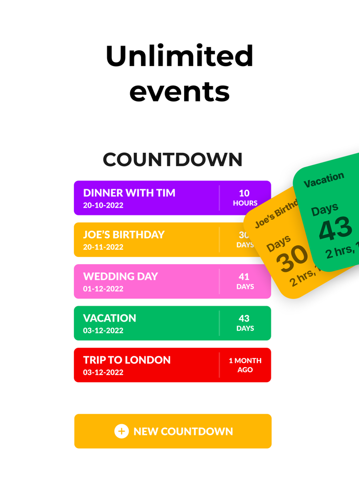 Countdown Widget Lock Screen 