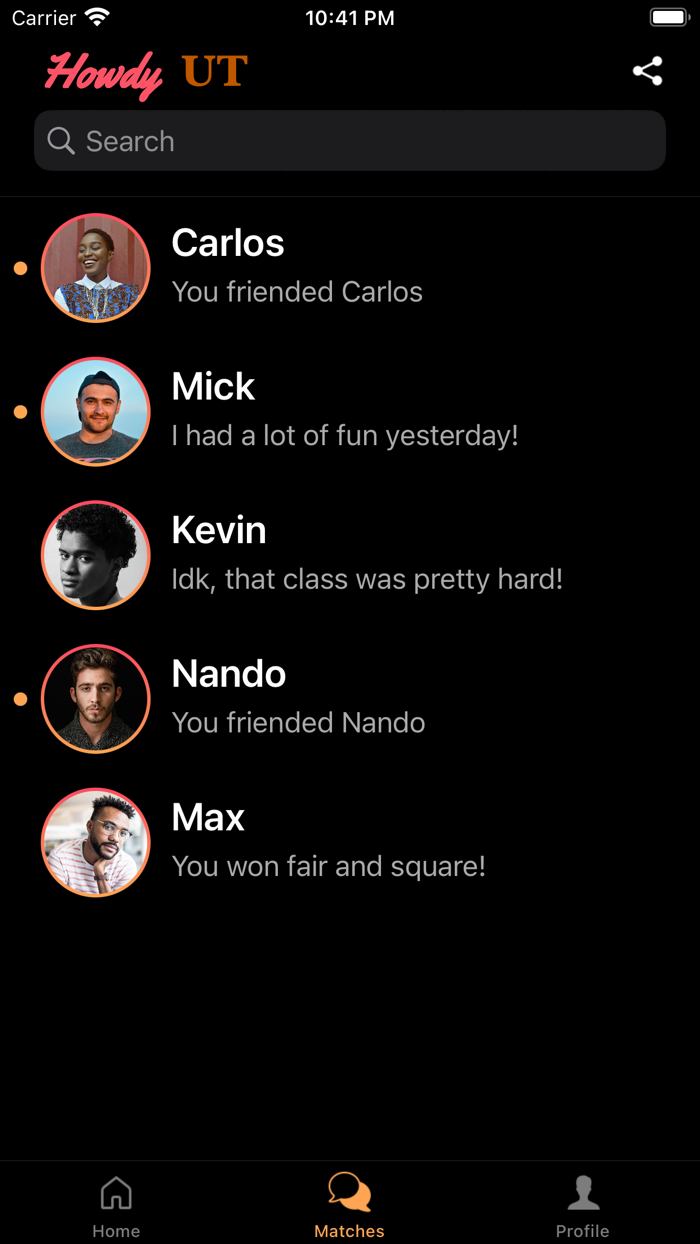 Howdy Meet Other Students