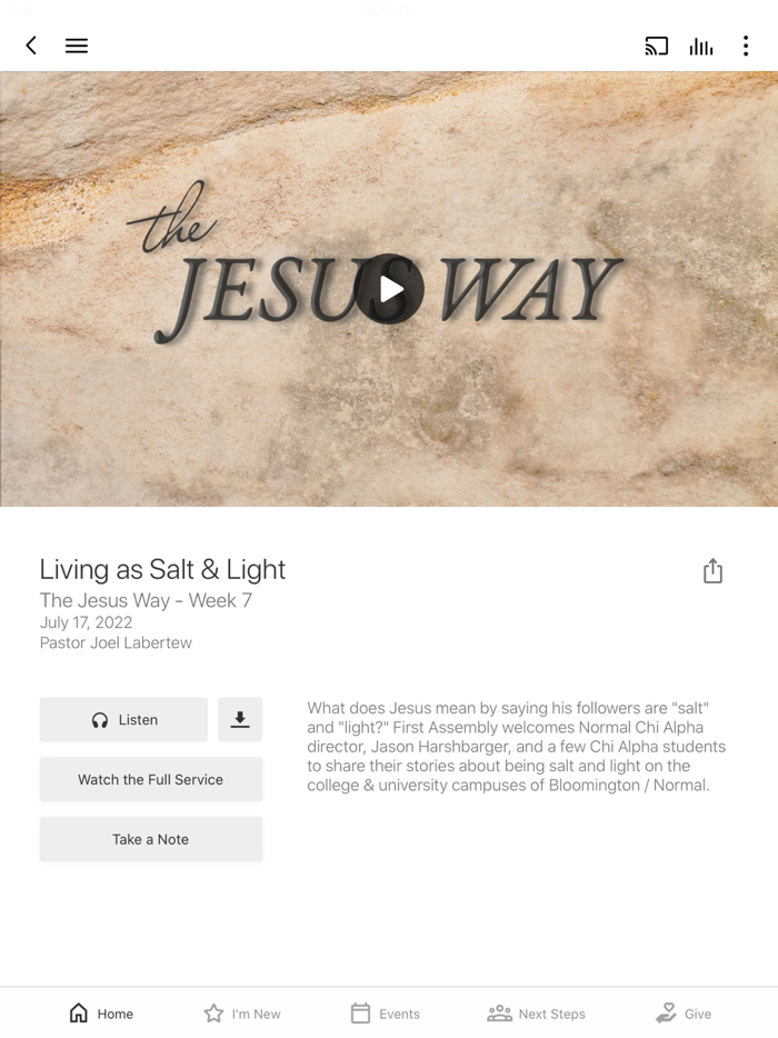 First Assembly Normal IL