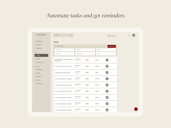 Nines Living iPad screenshot 3 - Productivity app
