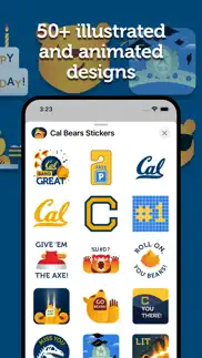 cal bears stickers iphone screenshot 3