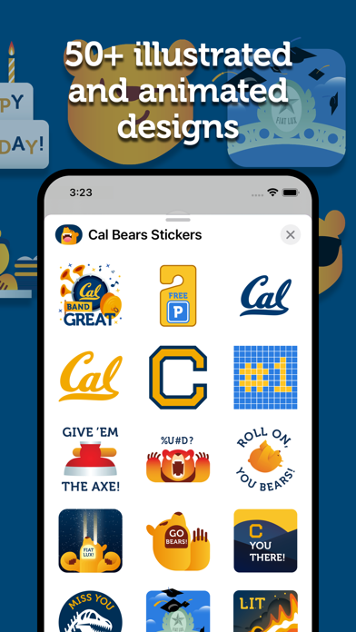 Cal Bears Stickers Screenshot