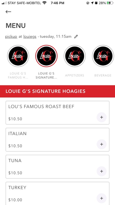 Louie G’s Roast Beef Screenshot 3 - AppWisp.com Louie G’s Roast Beef Screenshot 3 - AppWisp.com