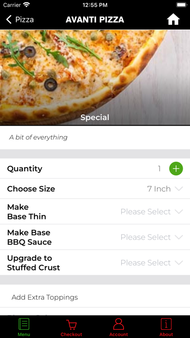 Avanti Pizza Screenshot