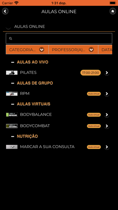 Algarve Health Club Screenshot