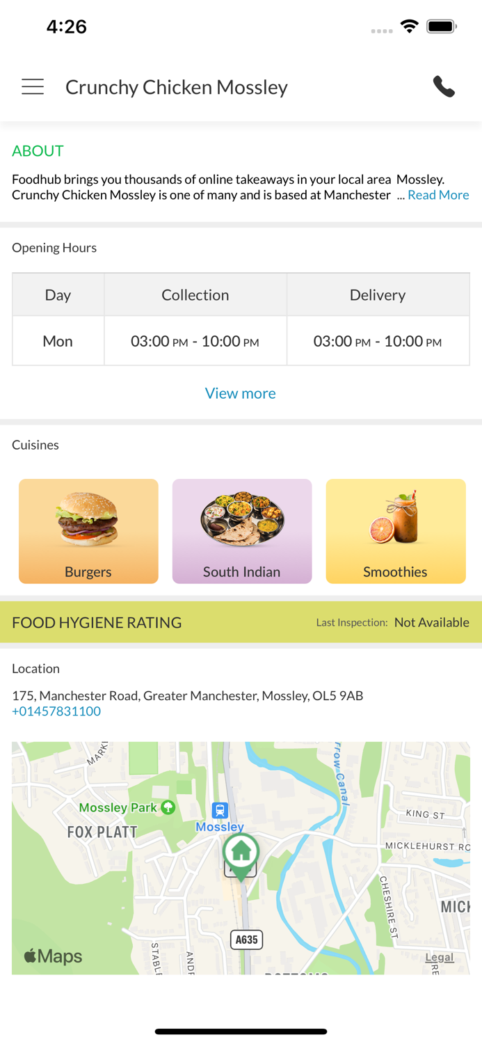 Crunchy Chicken Mossley