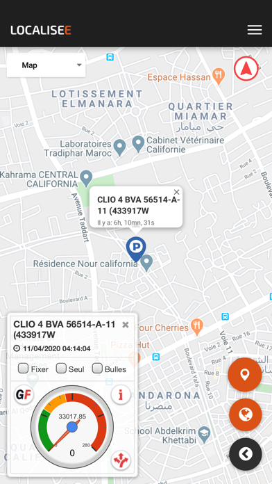 Localisee GPS Tracker Screenshot
