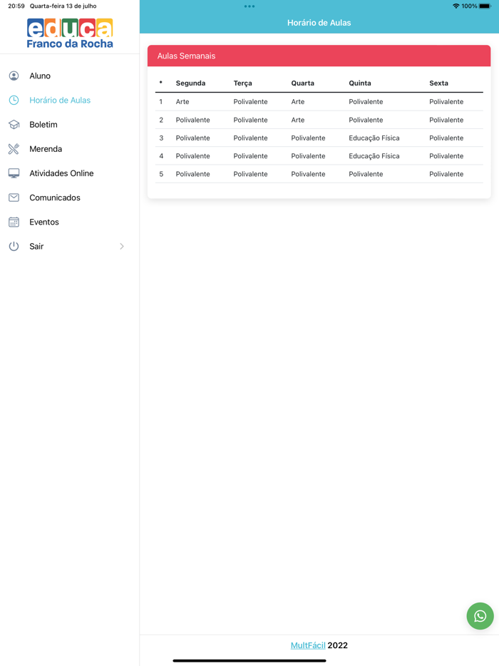 Educa Franco - Portal do Aluno