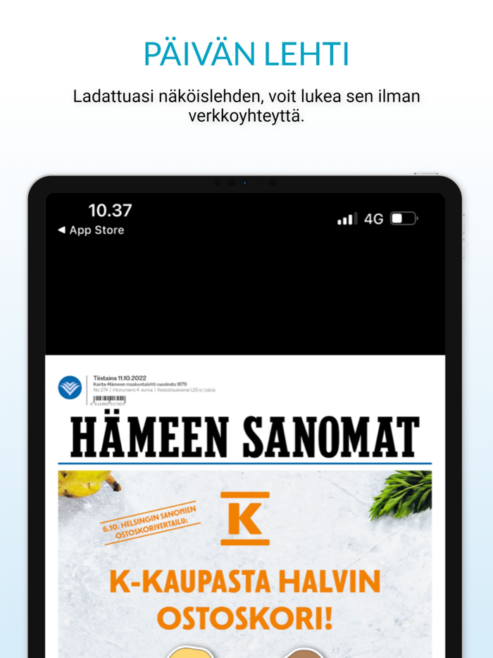 Hämeen Sanomat -sovellus