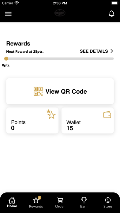 The Creamery Rewards App Screenshot