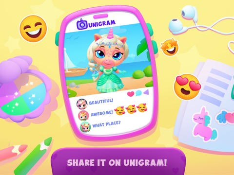 Unicorn Fashionista Kids gamesのおすすめ画像6