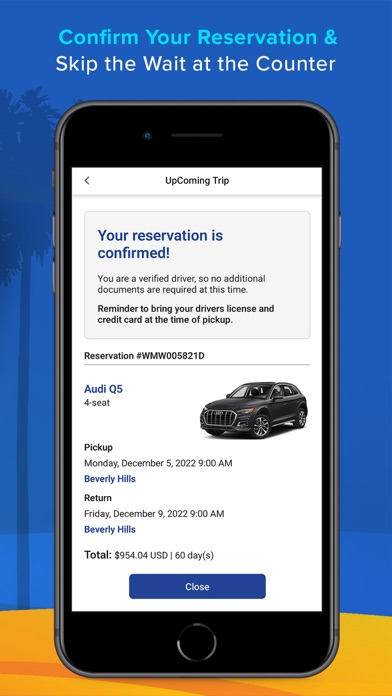 Midway Car Rental VIP Screenshot