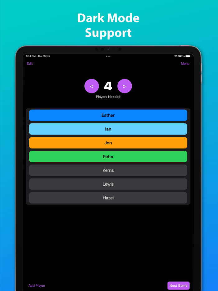 PlayRight Picking Players