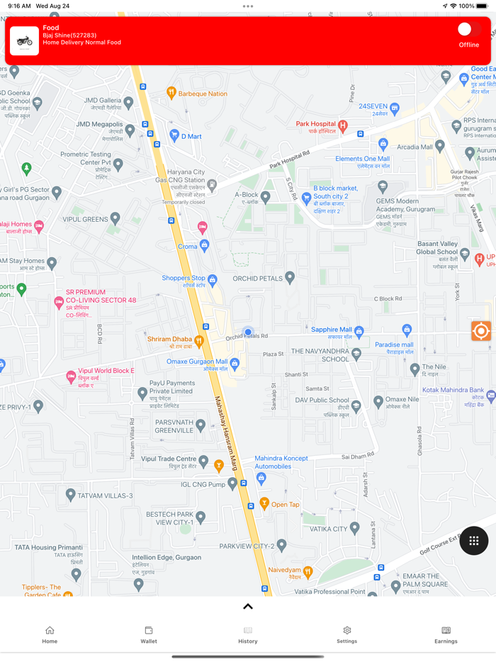 Delivery Ride Driver