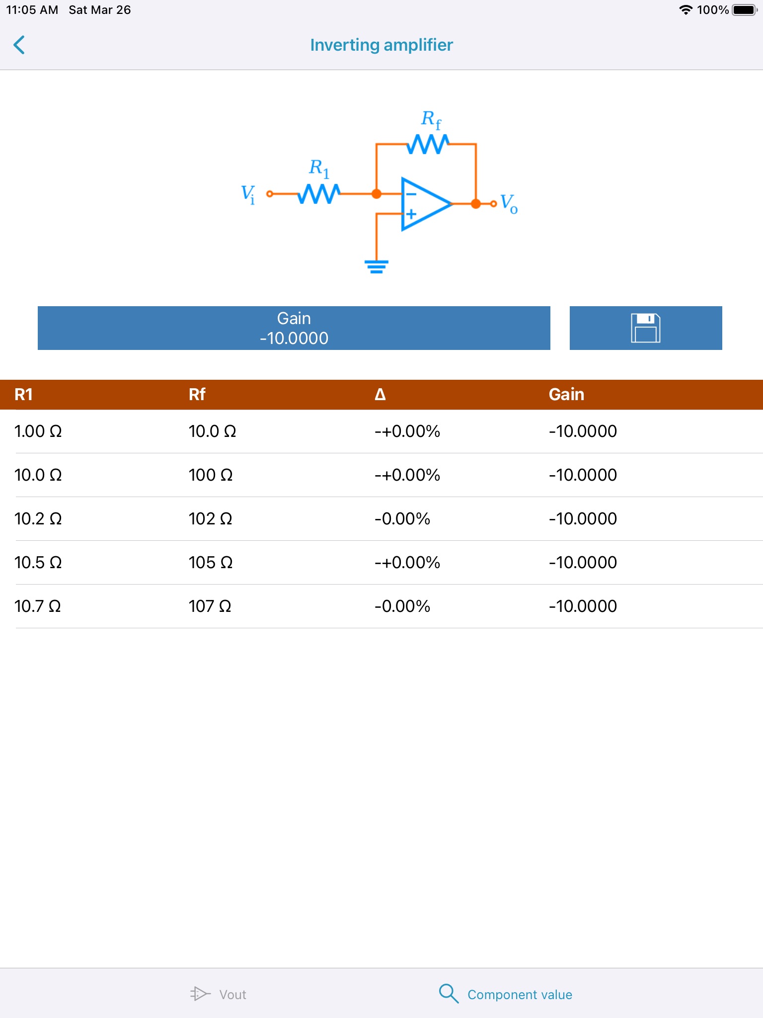 Opamp tools screenshot 3