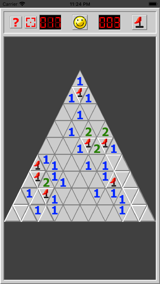 #3. Minesweeper- Shapes (iOS) By: Seven Pixel Studios