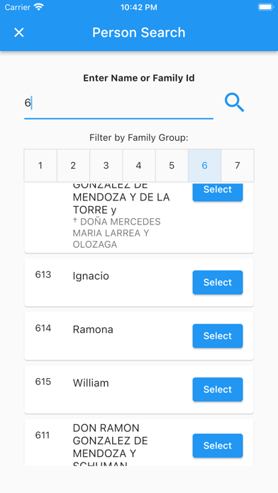 Mendoza Family Book Screenshot