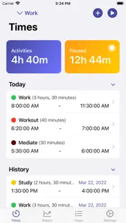 time focus - time management iphone screenshot 1