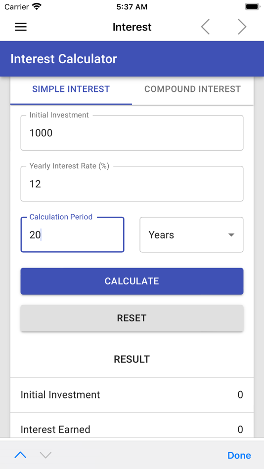 #1. Interest Calculator and Tools (iOS) 由: Jorge Hugo Sanz Saez